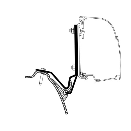 adaptateur omnistor 4200 westfalia kepler one/five/six - thule Thule5415182065146