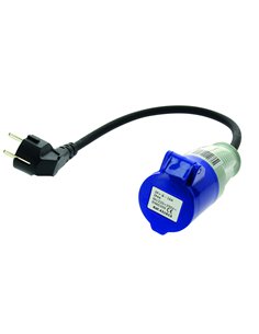 Adaptateur Femelle Cee 17 - Mâle Schuko Avec Cordon - Equipe Ton camping-car - 3700628206330