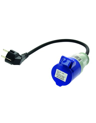 Adaptateur Femelle Cee 17 - Mâle Schuko Avec Cordon - Equipe Ton camping-car - 3700628206330