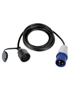 Cable adaptateur avec prise male vers prise cee - 3 m - Equipe Ton camping-car - 5410329441876