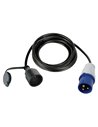 Cable adaptateur avec prise male vers prise cee - 3 m - Equipe Ton camping-car - 5410329441876