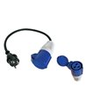 Cable adaptateur avec fiche schuko vers fiche femelle cee - Equipe Ton camping-car - 5410329448868