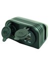 Socle 12 Volts + 2 Prises Usb En Saillie - Equipe Ton camping-car - 8715133038081