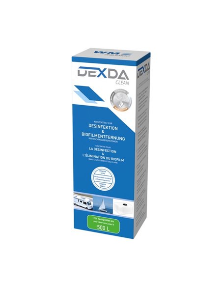 DEXDA CLEAN (1000 ml) pour des réservoirs jusqu'à 500 litres AQUATEC - WM Aquatec - Equipe Ton camping-car