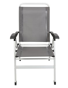 Fauteuil aluminium Confort Gris anthracite - MIDLAND - Equipe Ton camping-car - 3700628246008