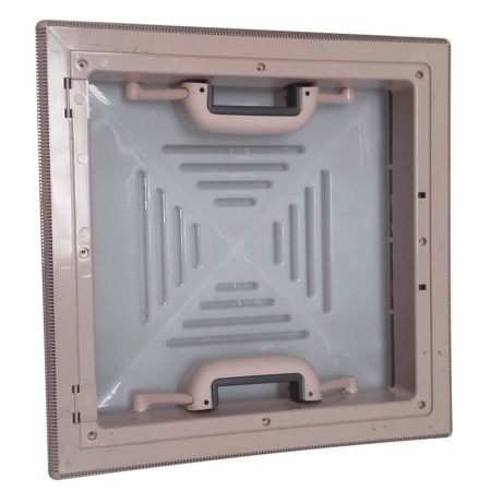 lanterneau à poignées découpe 40 x 40 cm avec moustiquaire - decmo Decmo