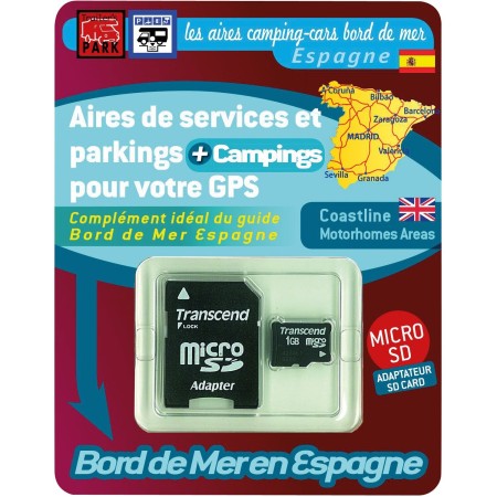 carte sd pour gps garmin bord de mer espagne - trailer's park Trailer's Park8712295000222