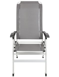 Fauteuil aluminium Confort Maxi Gris anthracite - MIDLAND - Equipe Ton camping-car - 3700628245988