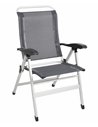 Fauteuil aluminium Confort Gris navy - MIDLAND - Equipe Ton camping-car - 3700628245995