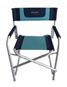 Fauteuil Director Bleu marine / Bleu turquoise de camping  - MIDLAND - Equipe Ton camping-car - 3700628251484