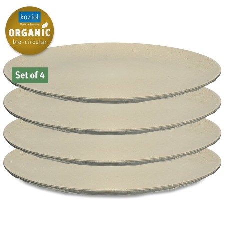 lot de 4 assiettes plates club coloris beige - koziol Koziol4002942550731