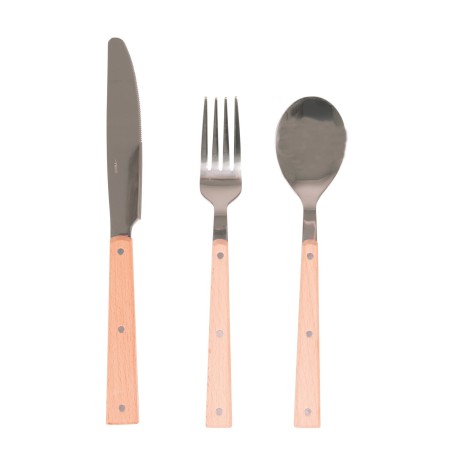 set de 6 couverts avec manches en bois - bo-camp Bo-camp8712013021201