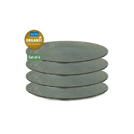 lot de 4 assiettes plates club coloris gris - koziol Koziol4002942561867