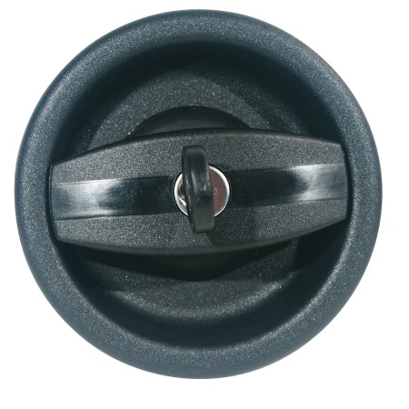 serrure plastique ronde noire - zadi Zadi3700628238522