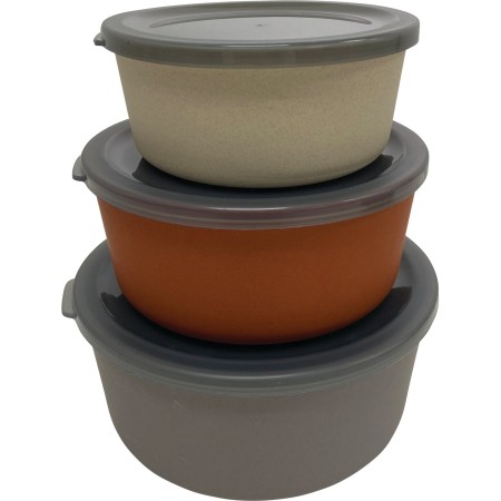 boîtes alimentaires en fibre de bambou 3 pièces - incasa INCASA3700628251187