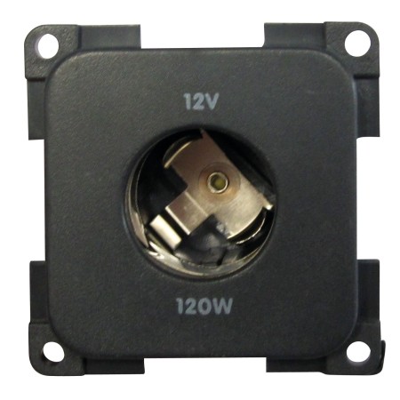 prise 12 volts diamètre 21 mm noir Générique4056161053054