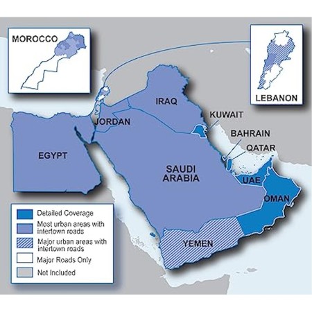 cartographie city navigator afrique du nord et moyen orient - garmin Garmin