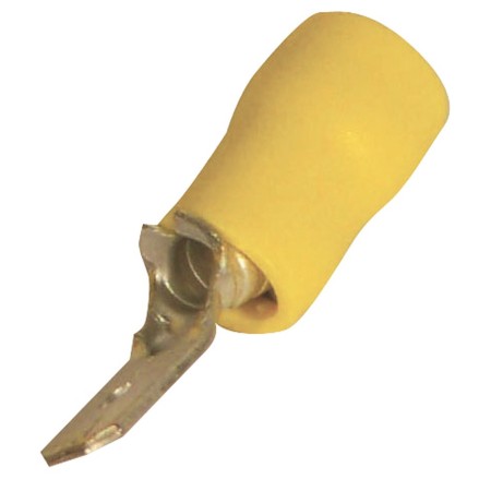cosse plate mâle 6,3 mm jaune (2 à 6 mm²) - eza EZA3660343553006