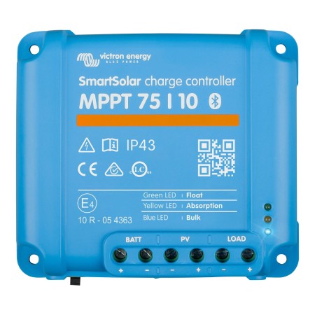régulateur de charge mppt smart solar 75/10 - victron Victron8719076040798
