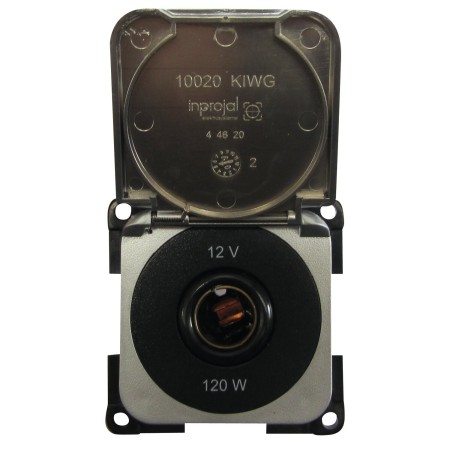 prise 12 volts diamètre 12 mm gris métal Générique4056161060380