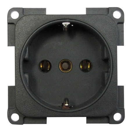 prise 220 volts allemande schuko gris foncé Générique4056161069932