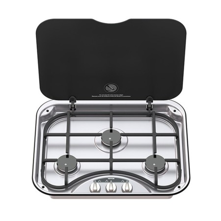 réchaud encastrable 3 feux basic line 345 avec grille en fonte - thetford Thetford5056288805597