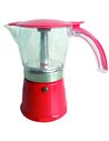 Cafetière italienne rouge 6 tasses - INCASA - Equipe Ton camping-car - 3700628221555