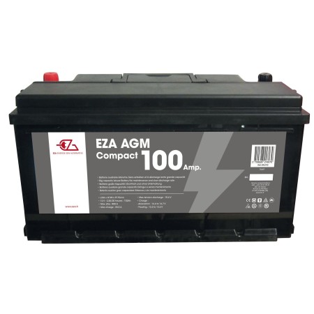 Batterie auxiliaire EZA AGM 100Ah compacte EZA3700628216070