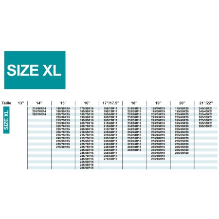 Chaussettes à neige spéciales VUL taille XL - OPTIMA OPTIMA3700628274414