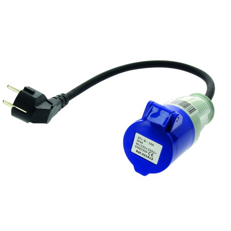 Adaptateur Femelle Cee 17 - Mâle Schuko Avec Cordon Générique3700628206330
