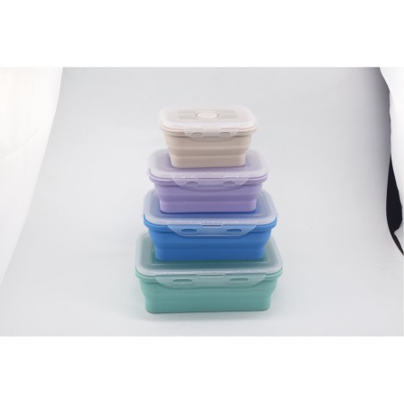 pack 4 boîtes alimentaires rétractables - incasa INCASA3700628250869