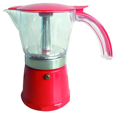 cafetière italienne rouge 6 tasses - incasa INCASA3700628221555