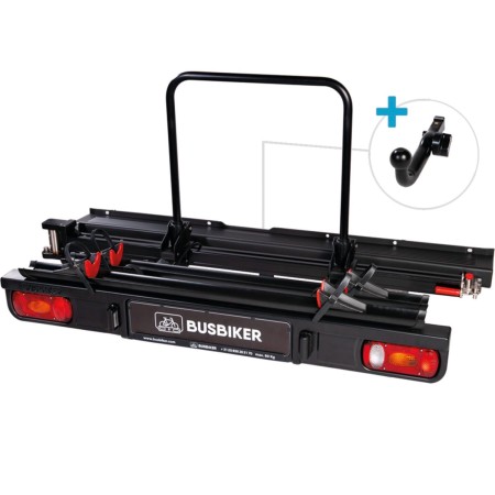 porte-vélo xm290 avec crochet d'attelage - busbiker Busbiker