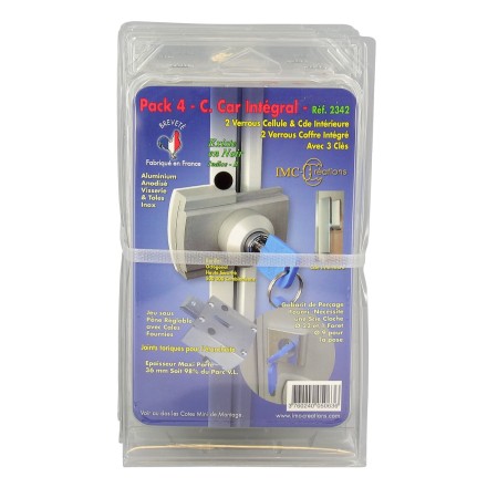 pack sécurité complet véhicules intégraux - 4 verrous (intégrés) - imc IMC3760240050636