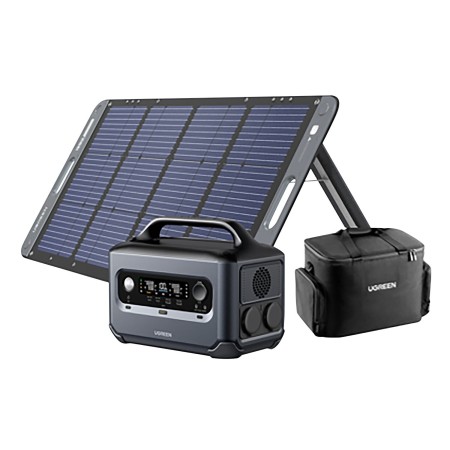 power station gs600 + pan sol portable sc100 + sacoche de transport - ugreen UGREEN