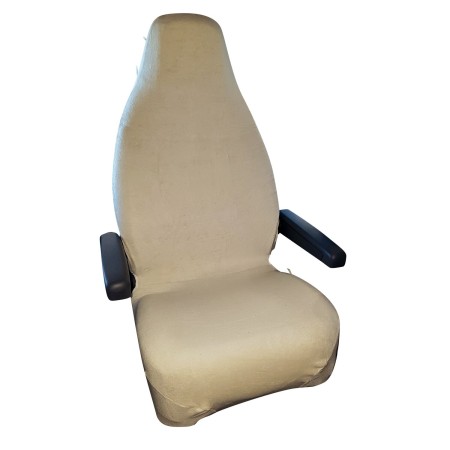 2 x housses de siège éponge beiges - incasa INCASA3700628231523