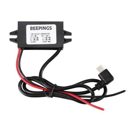 10v-50v / usb-c 5v coudé - beepings Beepings3760252520509