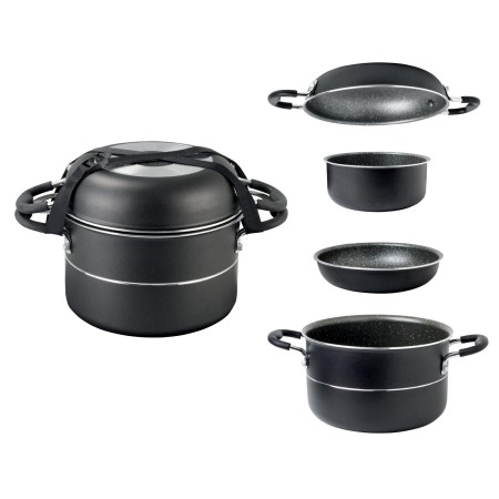 popote en aluminium 8 pièces - incasa INCASA3700628273844