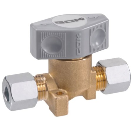 vanne de raccordement à olives 1 voie 6/8 - gok GOK4045659508060