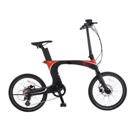 vélo à assistance électrique pliant 20'' carbon - eza EZA3700628252566