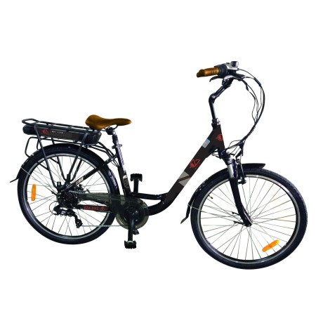 vélo électrique city road 26'' noir, 10,4ah - eza EZA3700628252573