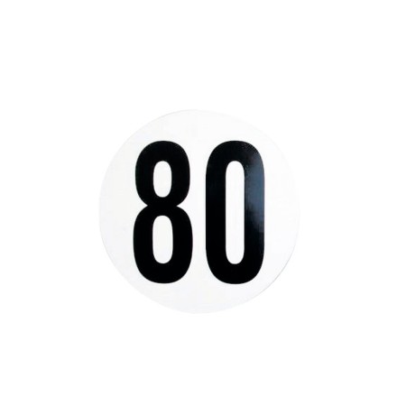 disque adhésif de limitation de vitesse 80 km/h Générique3284711025034