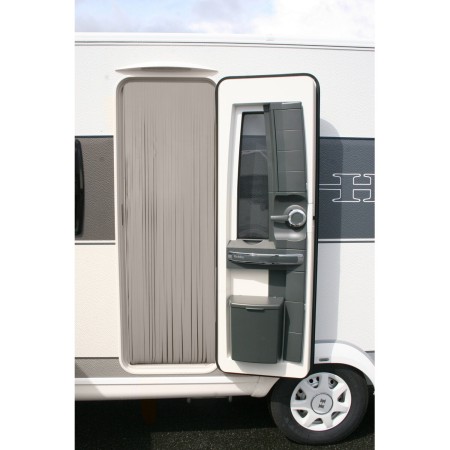 rideau de porte en similicuir 100 x 230 cm coloris moka - curtina4u 5214001399093