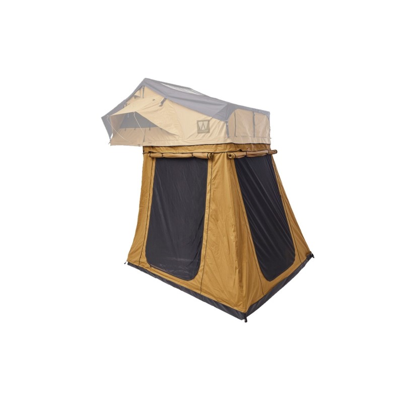 auvent pour tente de toit big willow 180 gen.3 camel - 2,2 m - vickywood 4260357367096