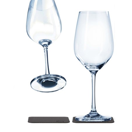 lot de 2 verres à vin en cristal aimantés - silwy Silwy4260439970169