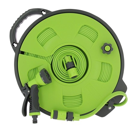 tuyau d'eau plat 15 m avec dévidoir - optima OPTIMA3700628270263
