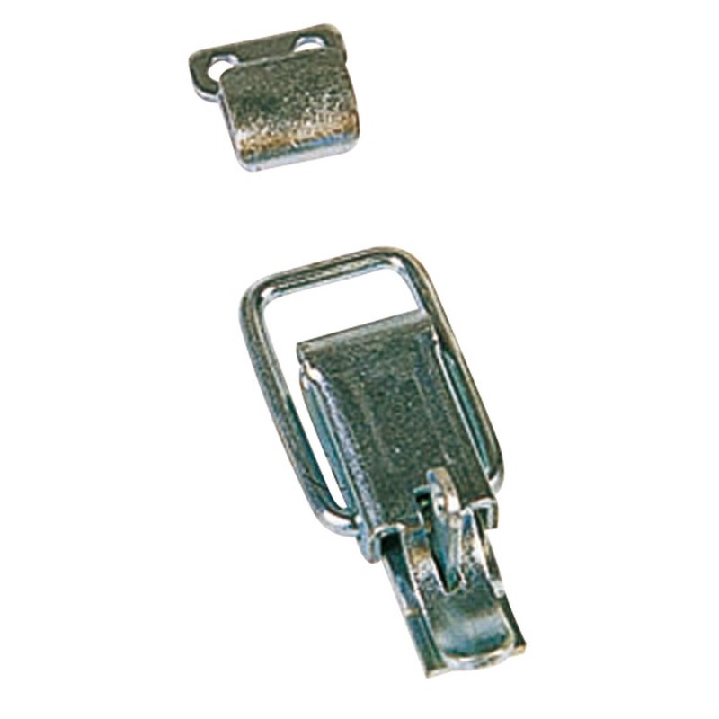 grenouillère cadenassable avec crochet en acier zingué 