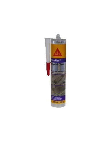 SIKAFLEX CRYSTAL CLEAR mastic colle transparente 300G - SIKA - Equipe Ton camping-car - 7612895252513