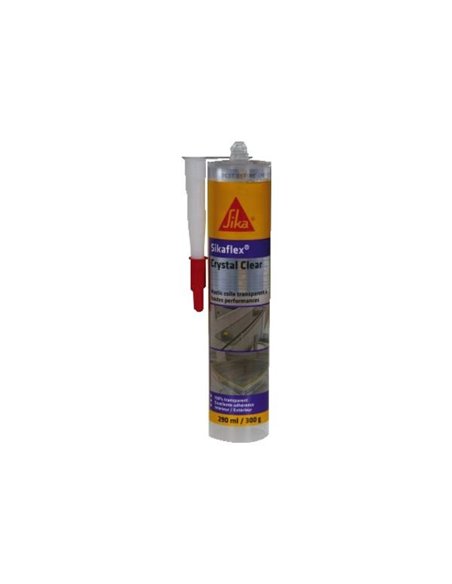 SIKAFLEX CRYSTAL CLEAR mastic colle transparente 300G - SIKA - Equipe Ton camping-car - 7612895252513