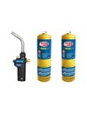 Kit Chalumeau Pro-Fire + 2 Bouteilles. Carte De Gaz Filet 1  1500002772 Super Ego - Super Ego - Equipe Ton camping-car